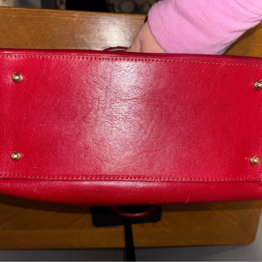 Brahmin Realynn Lava Topsail Satchel in EUC